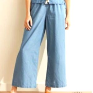 Up West wide leg Chambray pants